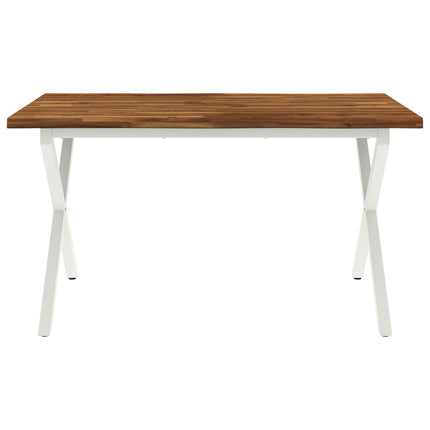 Dining table med live edge 140 x 80 x 75 cm Massivt Akacietræ