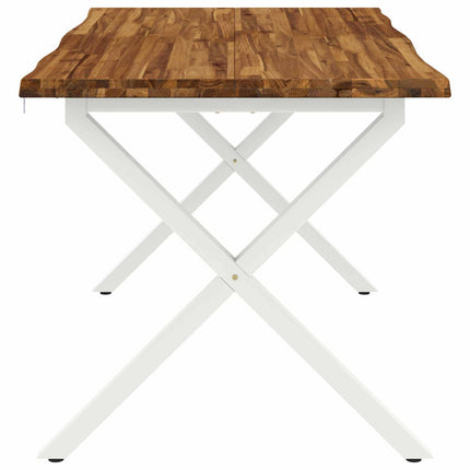 Dining table med live edge 140 x 80 x 75 cm Massivt Akacietræ