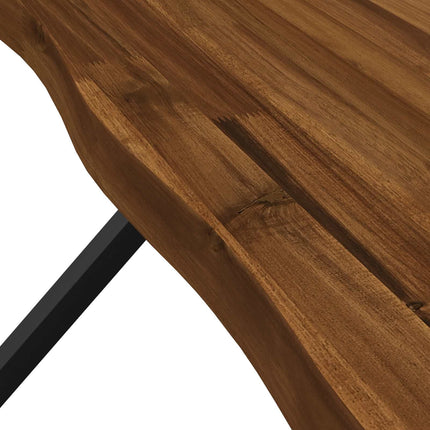 Dining table med live edge 160 x 80 x 75 cm Massivt Akacietræ