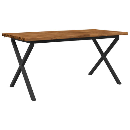 Dining table med live edge 160 x 80 x 75 cm Massivt Akacietræ