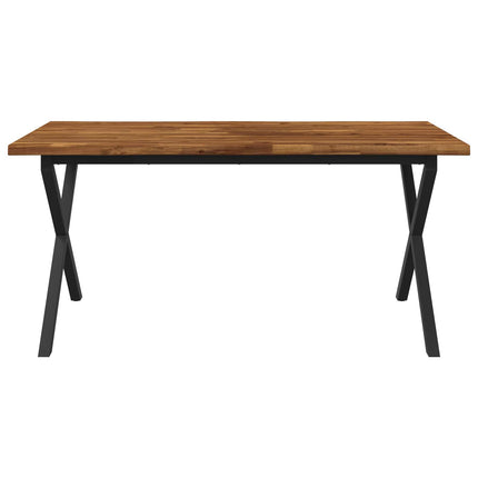 Dining table med live edge 160 x 80 x 75 cm Massivt Akacietræ