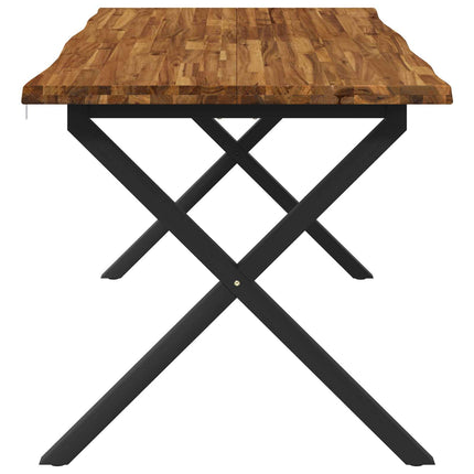 Dining table med live edge 160 x 80 x 75 cm Massivt Akacietræ