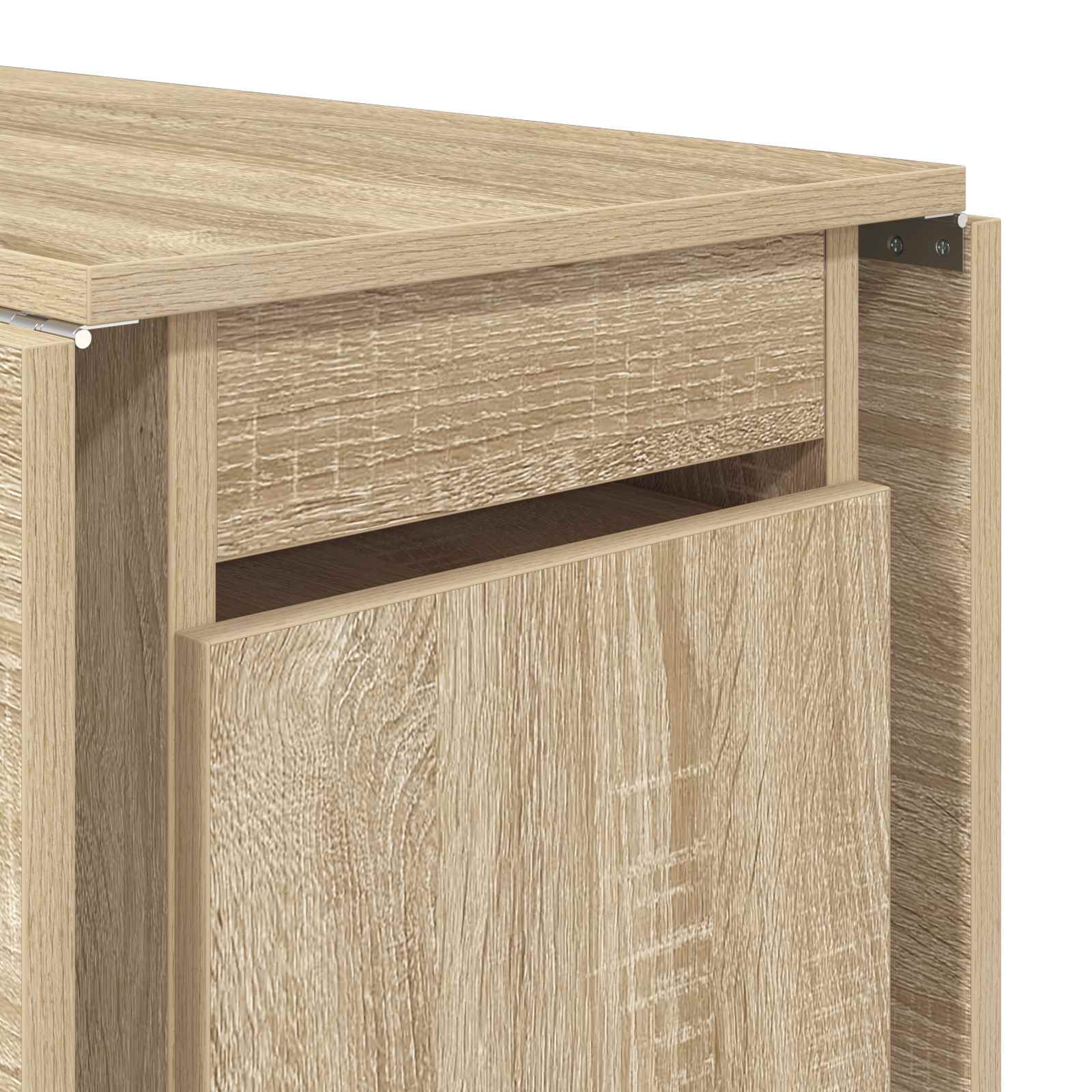 Spisebord 2 pcs 140 x 80 x 77 cm Konstrueret træ Sonoma-eg
