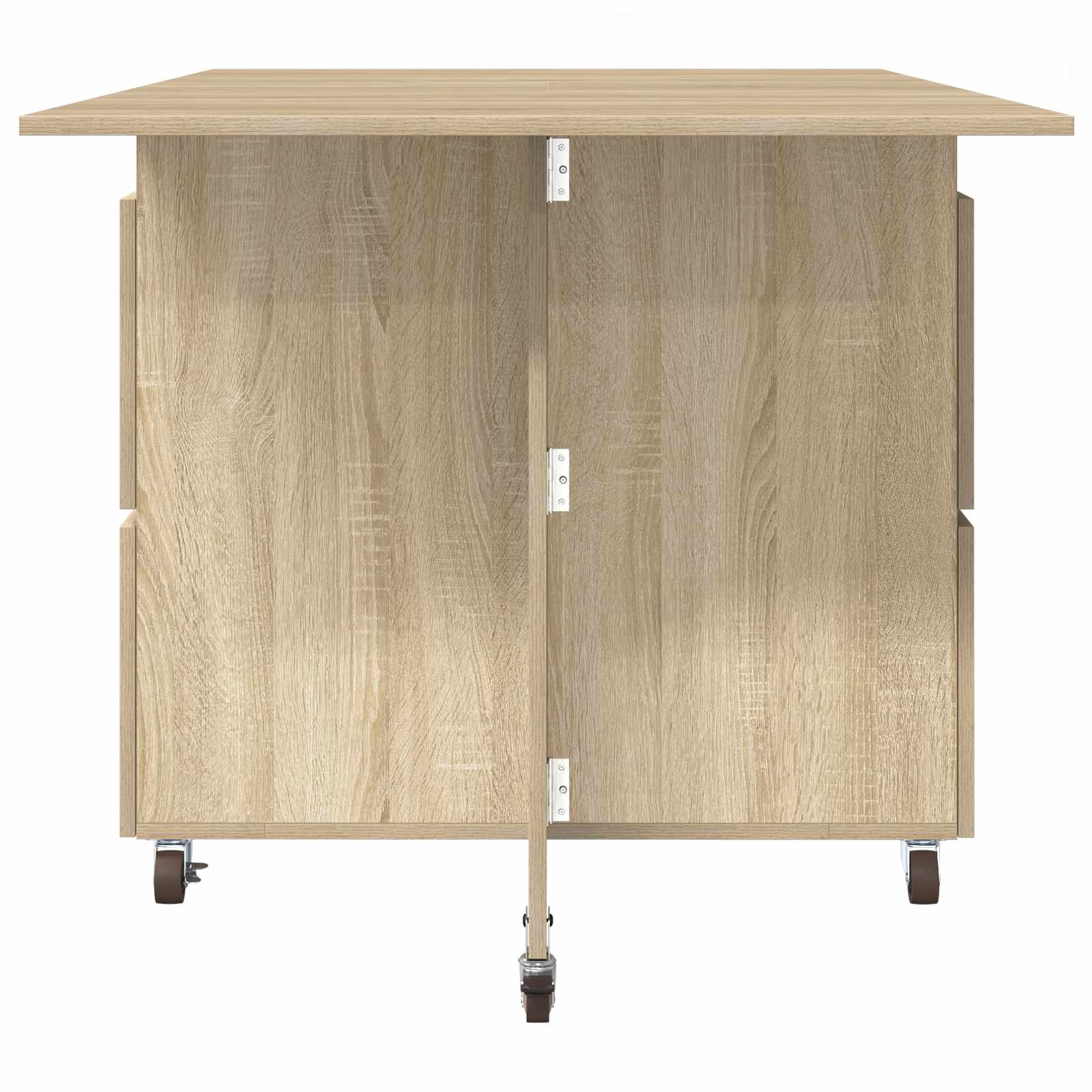 Spisebord 2 pcs 140 x 80 x 77 cm Konstrueret træ Sonoma-eg