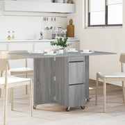 Spisebord 2 pcs 140 x 80 x 77 cm Konstrueret træ Grå Sonoma