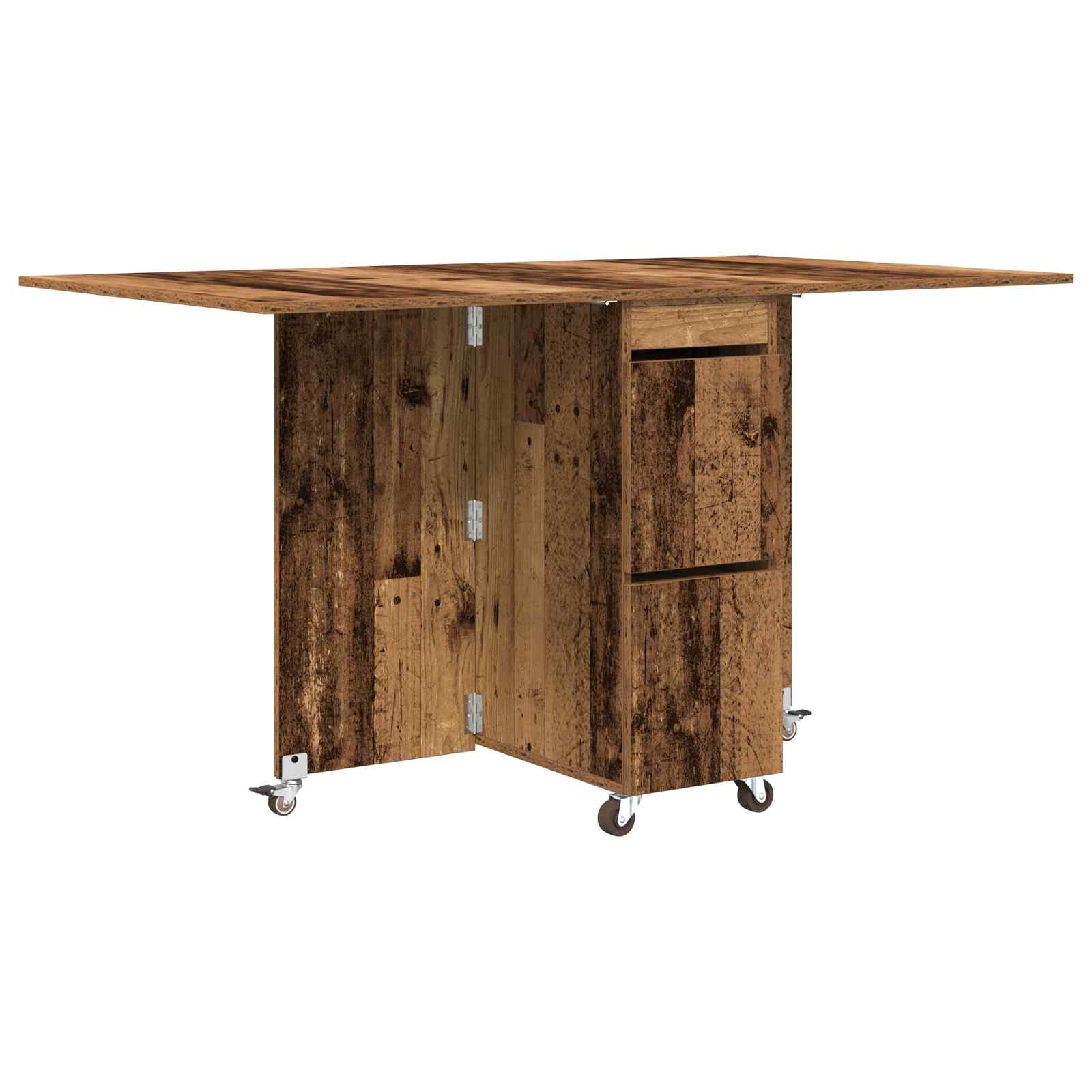 Spisebord 2 pcs 140 x 80 x 77 cm Konstrueret træ Gammelt træ