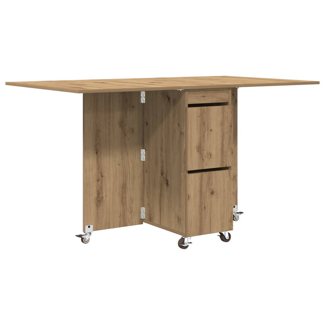 Spisebord 140 x 80 x 77 cm Konstrueret træ Artisan-eg