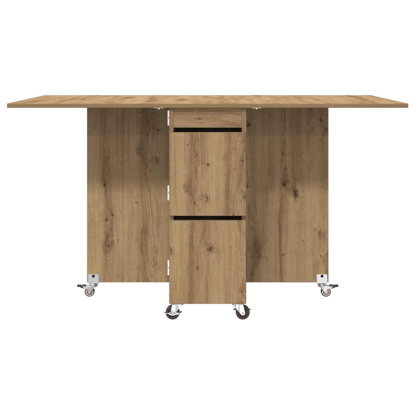 Spisebord 2 pcs 140 x 80 x 77 cm Konstrueret træ Artisan-eg
