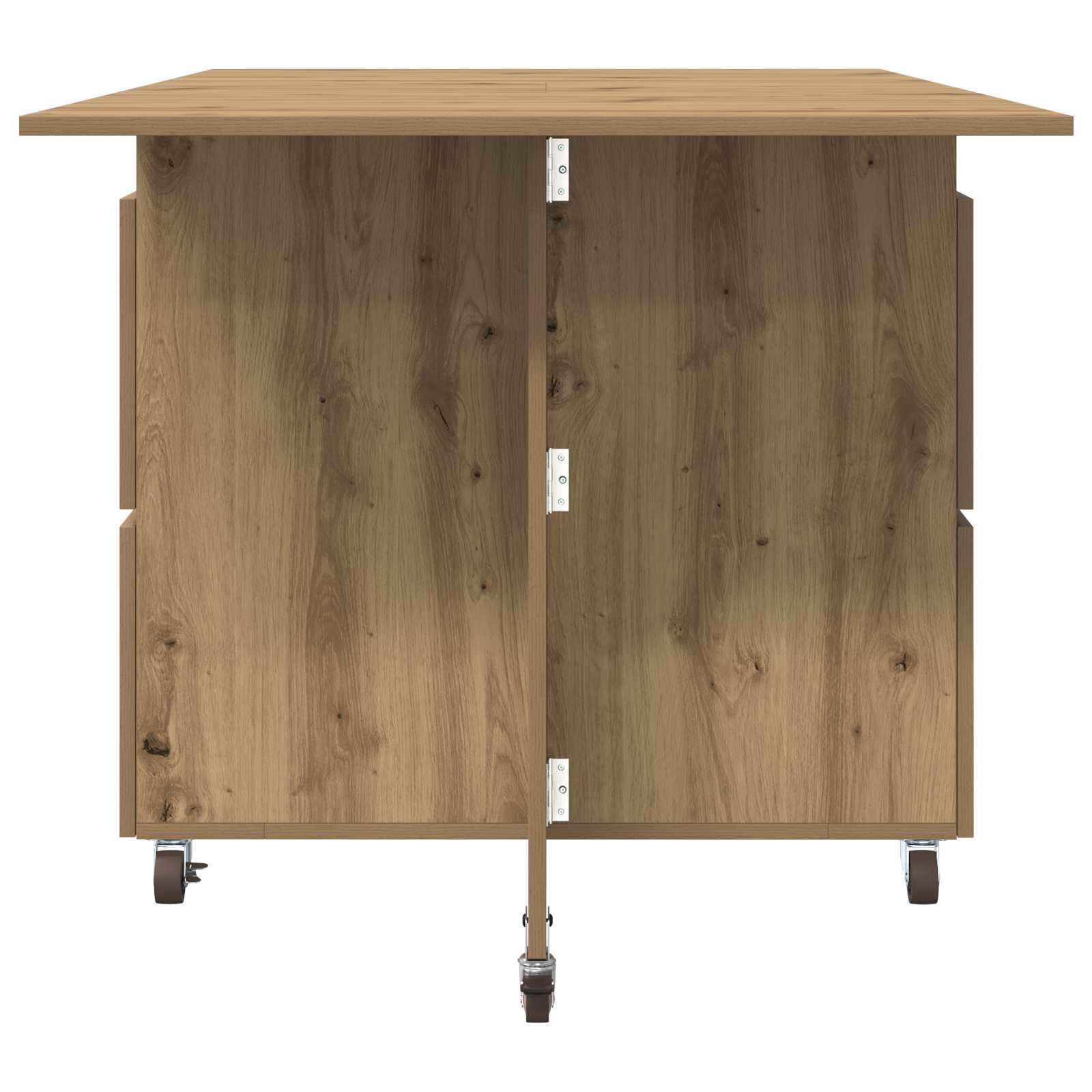 Spisebord 2 pcs 140 x 80 x 77 cm Konstrueret træ Artisan-eg