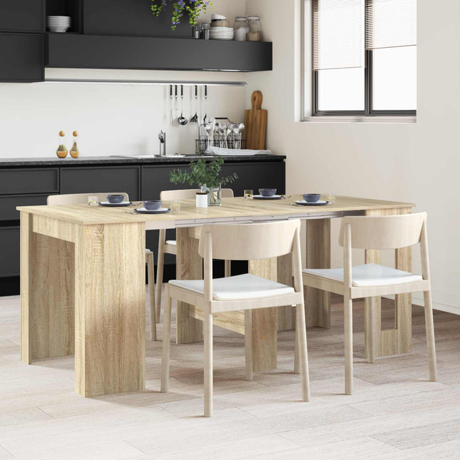 Spisebord 180 x 85 x 75 cm Konstrueret træ Sonoma-eg