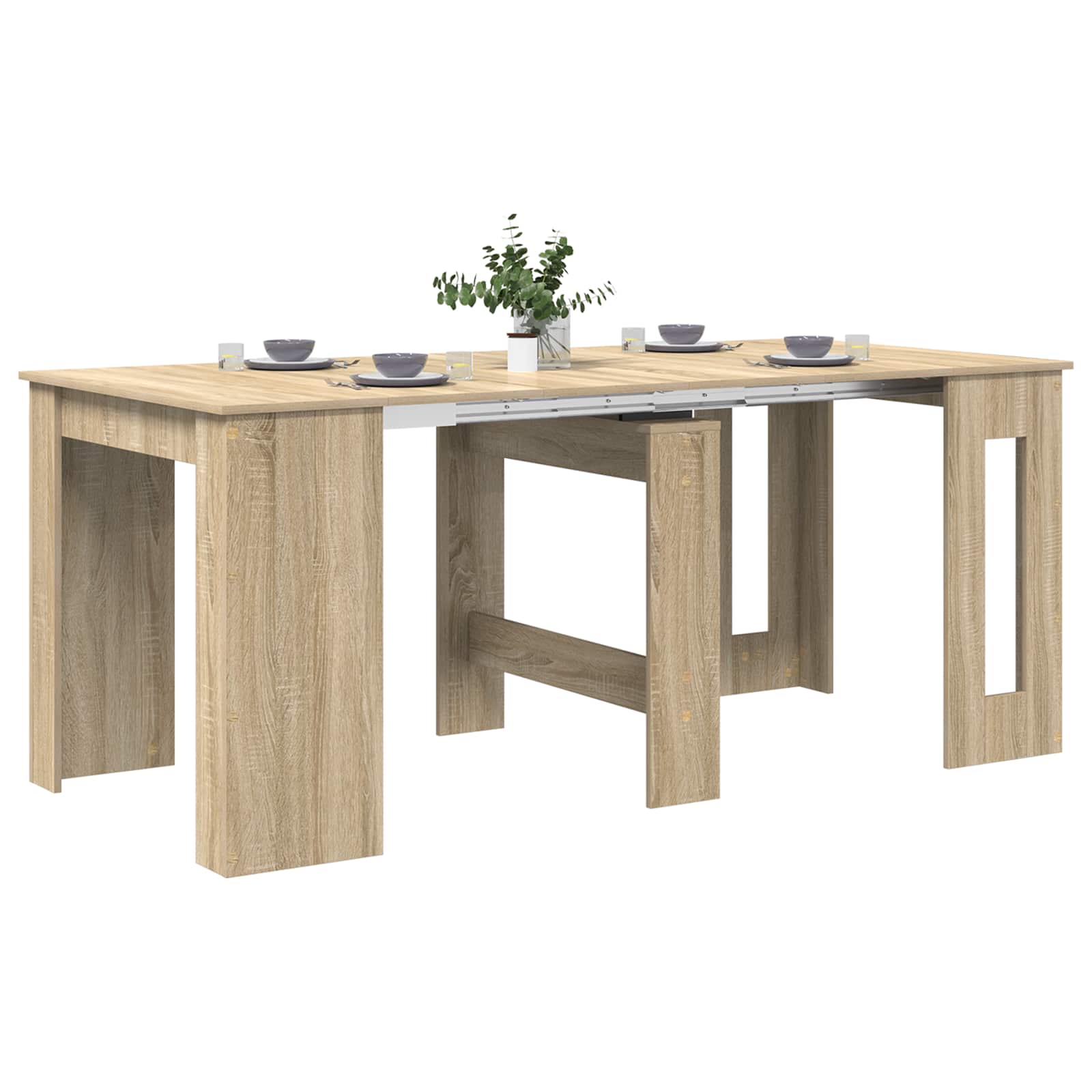 Spisebord 180 x 85 x 75 cm Konstrueret træ Sonoma-eg