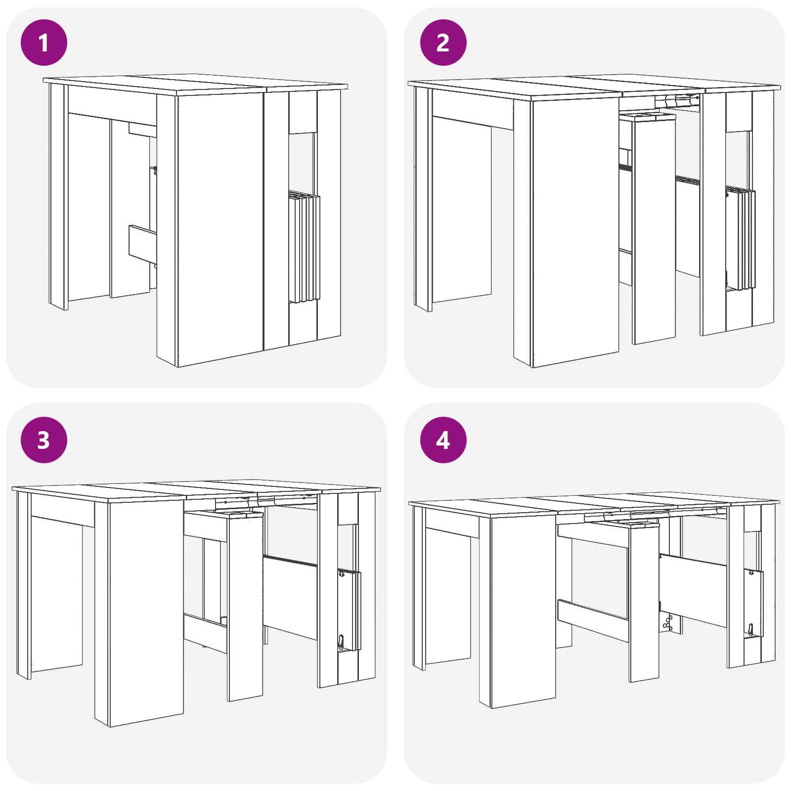 Spisebord 180 x 85 x 75 cm Konstrueret træ Gammelt træ