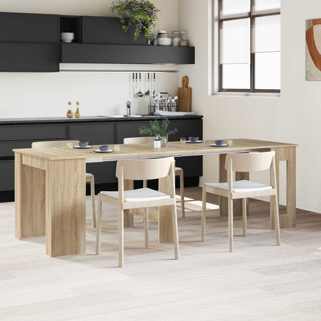 Spisebord 240 x 85 x 75 cm Konstrueret træ Sonoma-eg