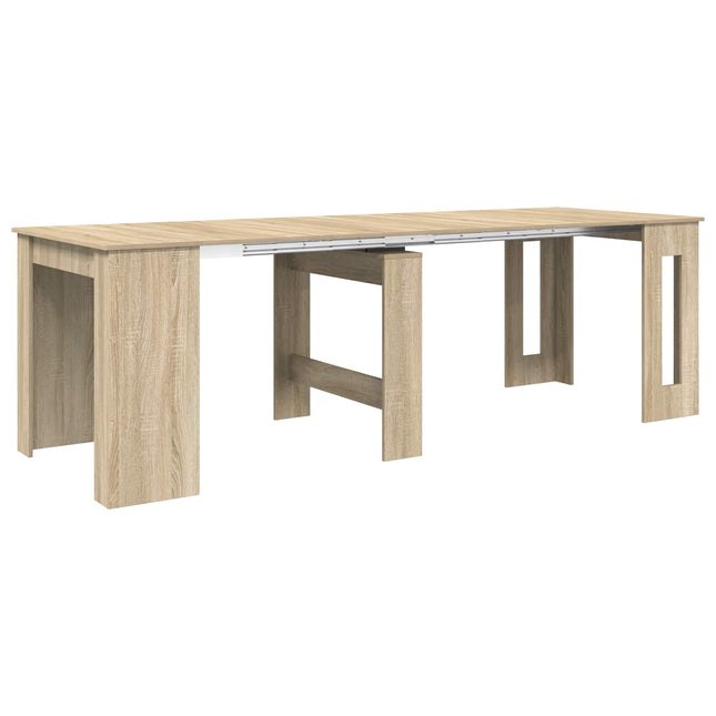 Spisebord 240 x 85 x 75 cm Konstrueret træ Sonoma-eg