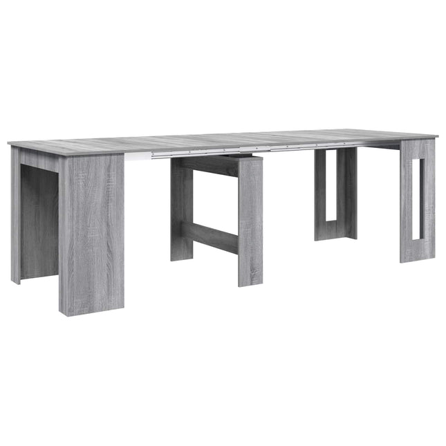 Spisebord 240 x 85 x 75 cm Konstrueret træ Grå Sonoma