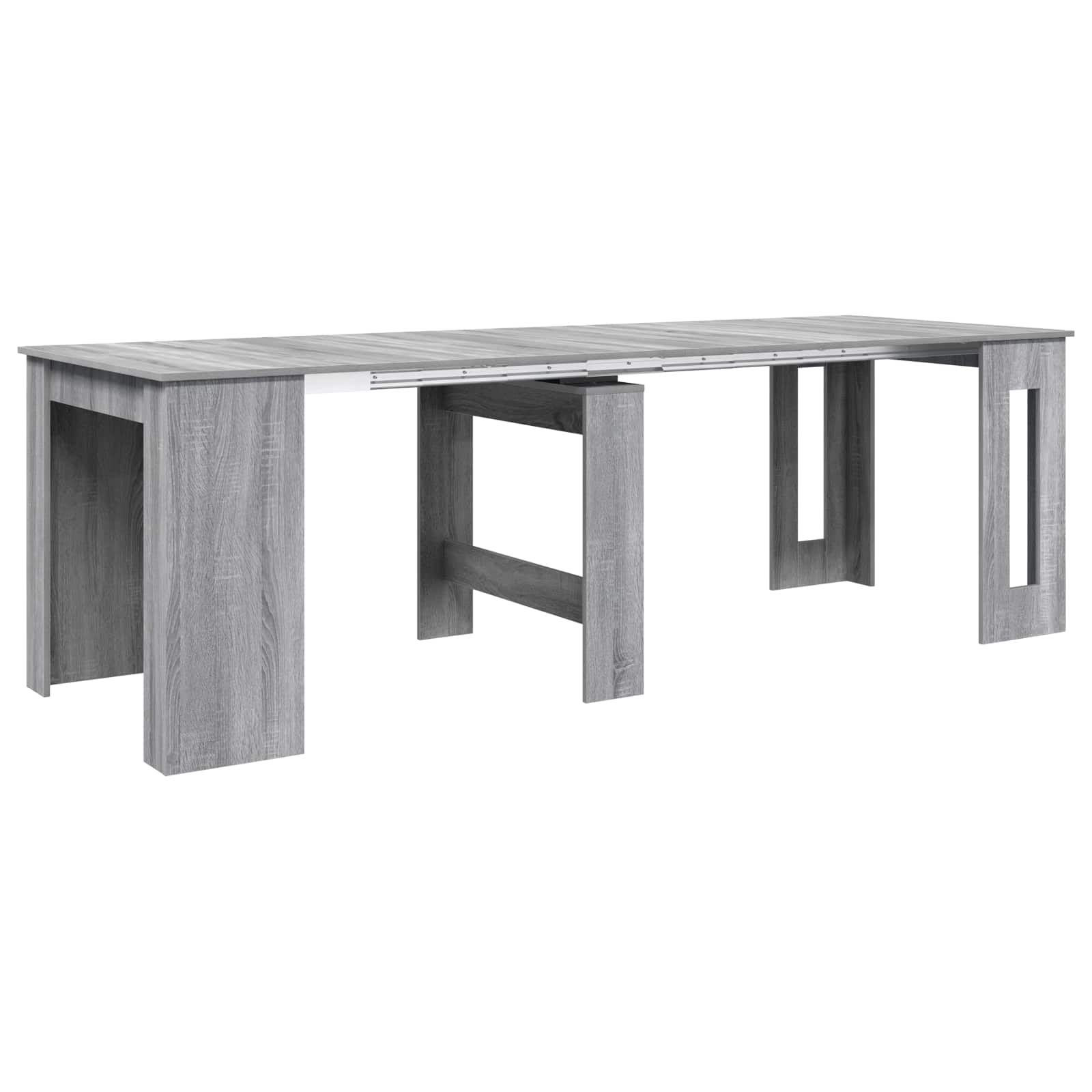 Spisebord 240 x 85 x 75 cm Konstrueret træ Grå Sonoma