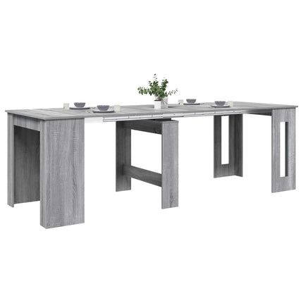 Spisebord 240 x 85 x 75 cm Konstrueret træ Grå Sonoma