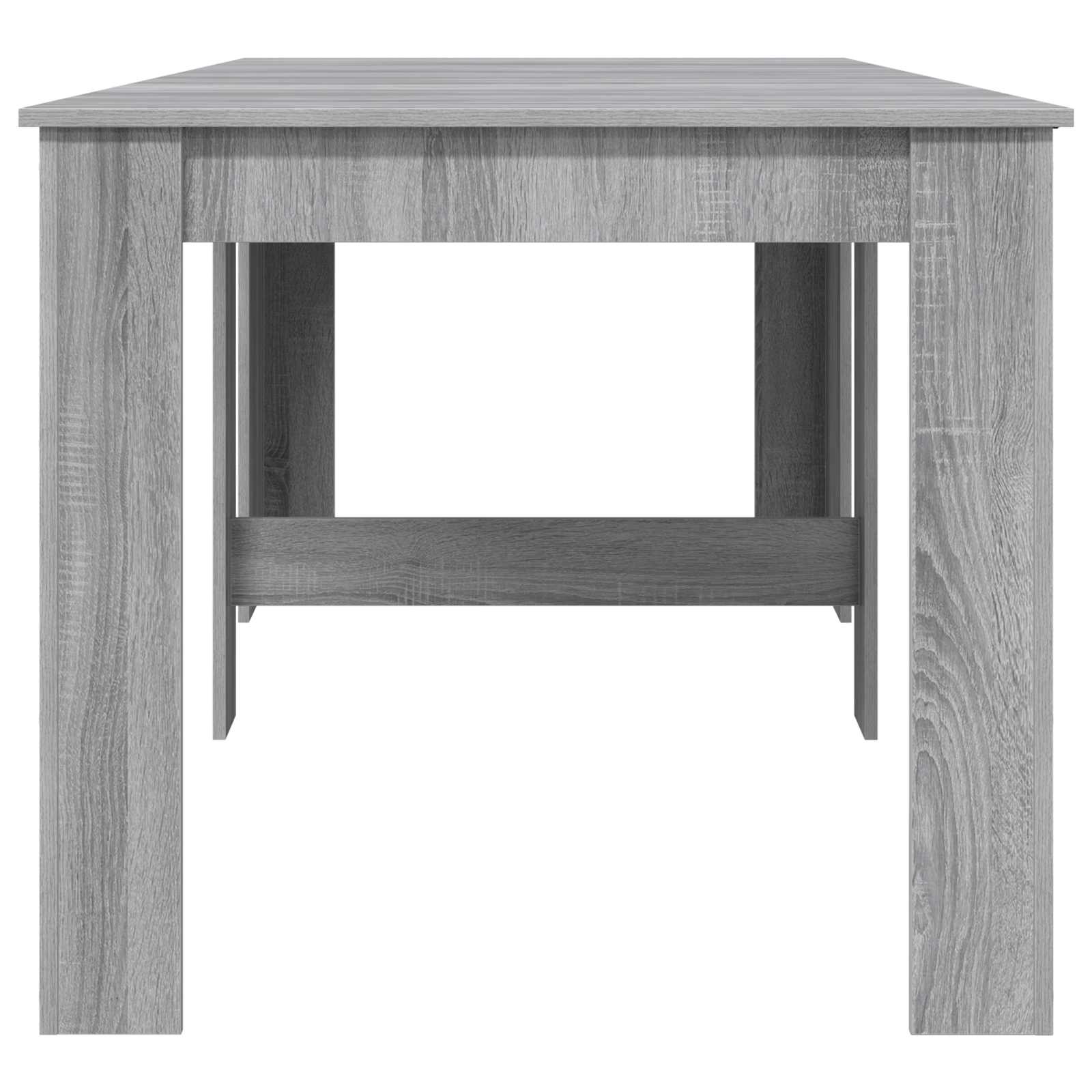 Spisebord 240 x 85 x 75 cm Konstrueret træ Grå Sonoma