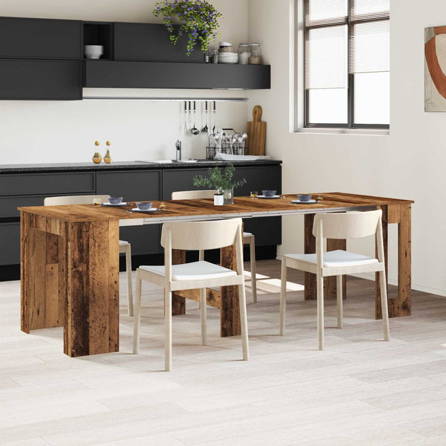 Spisebord 240 x 85 x 75 cm Konstrueret træ Gammelt træ