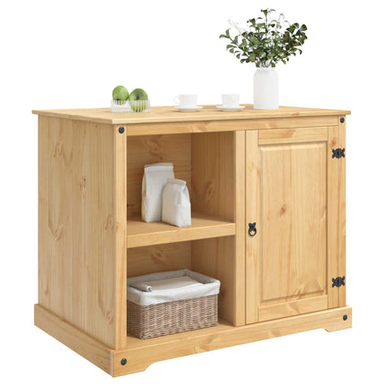 Køkkenvogn 2 pcs Honning Voks 112 x 77 x 91,5 cm Massiv fyr
