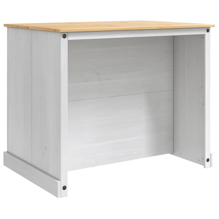 Køkkenø sæt 2 stk. Hvid og Honning Voks 112 x 77 x 91,5 cm