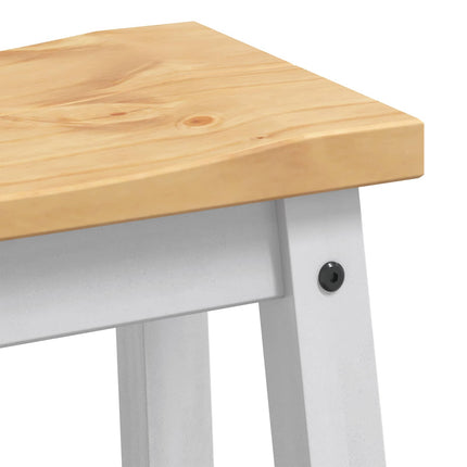 Køkkenopbevaring 2 stk. Hvid og Honning Voks 112 x 77 x 90 cm