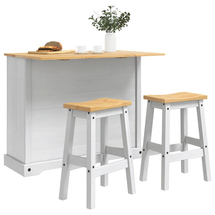 Køkkenopbevaring 2 stk. Hvid og Honning Voks 112 x 77 x 90 cm