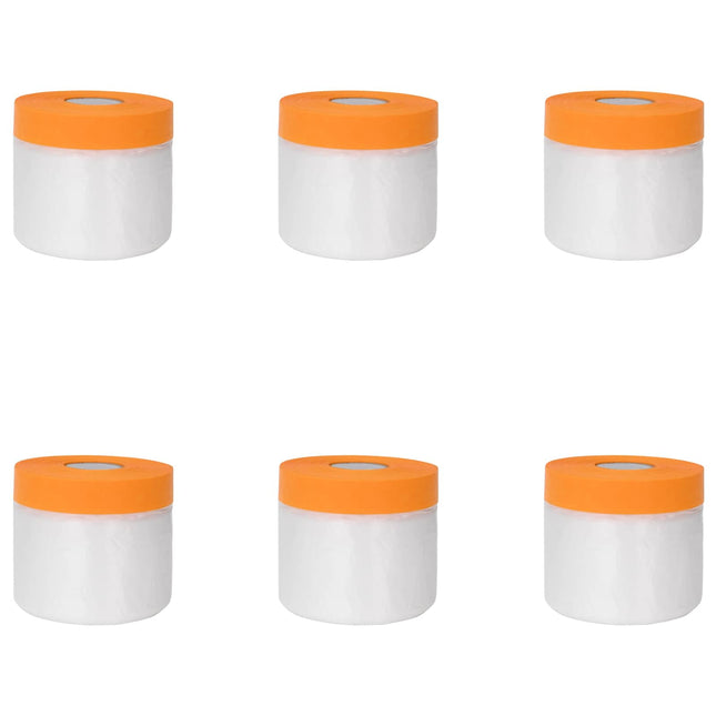 Støvbetræk med klæbende tape 6 pcs Transparent 30 x 3300 cm