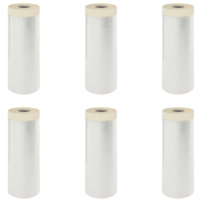 Støvdragt med klæbende tape 6 pcs Transparent 240 x 2000 cm