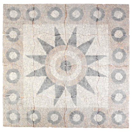 Mosaikfliser med blomsterdesign Flerfarvet 120 x 120 cm Marmor