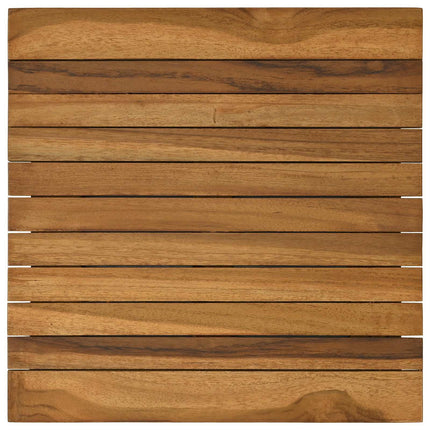 Bordplade 40 x 40 x 3,5 cm Firkantet Massiv Teaktræ Naturfarvet