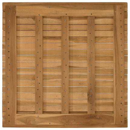 Bordplade 70 x 70 x 3,5 cm Firkantet Massiv Teaktræ Naturfarvet