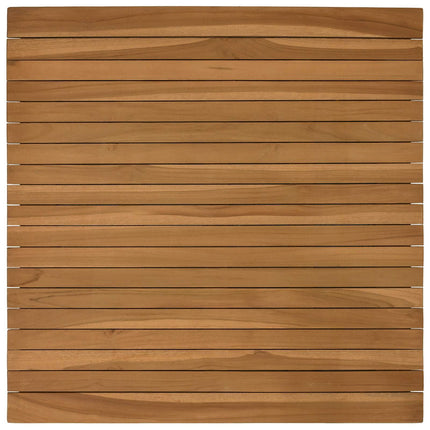 Bordplade 70 x 70 x 3,5 cm Firkantet Massiv Teaktræ Naturfarvet