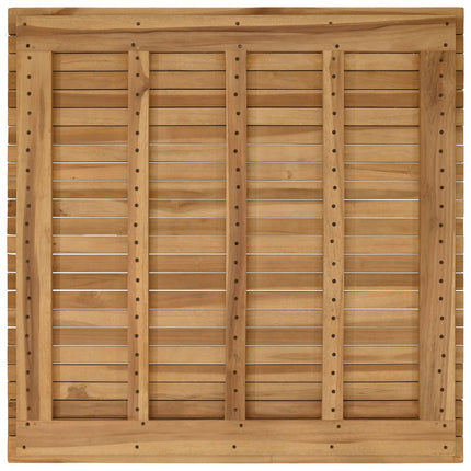 Bordplade 90 x 90 x 3,5 cm Firkantet Massiv Teaktræ Naturfarvet