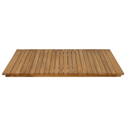 Bordplade 90 x 90 x 3,5 cm Firkantet Massiv Teaktræ Naturfarvet