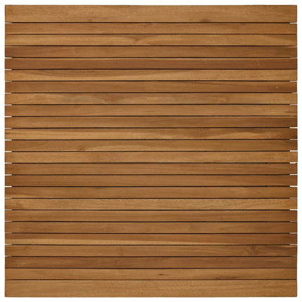Bordplade 90 x 90 x 3,5 cm Firkantet Massiv Teaktræ Naturfarvet