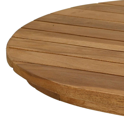 Bordplade 80 x 40 x 3,5 cm Oval Massiv Teaktræ Naturfarvet