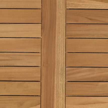 Bordplade Rektangulær Massiv Teaktræ Naturfarvet