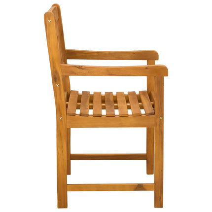 Havestole 4 pcs Naturfarvet Massivt Akacietræ