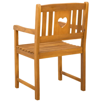 Havestole 8 pcs Naturfarvet Massivt Akacietræ