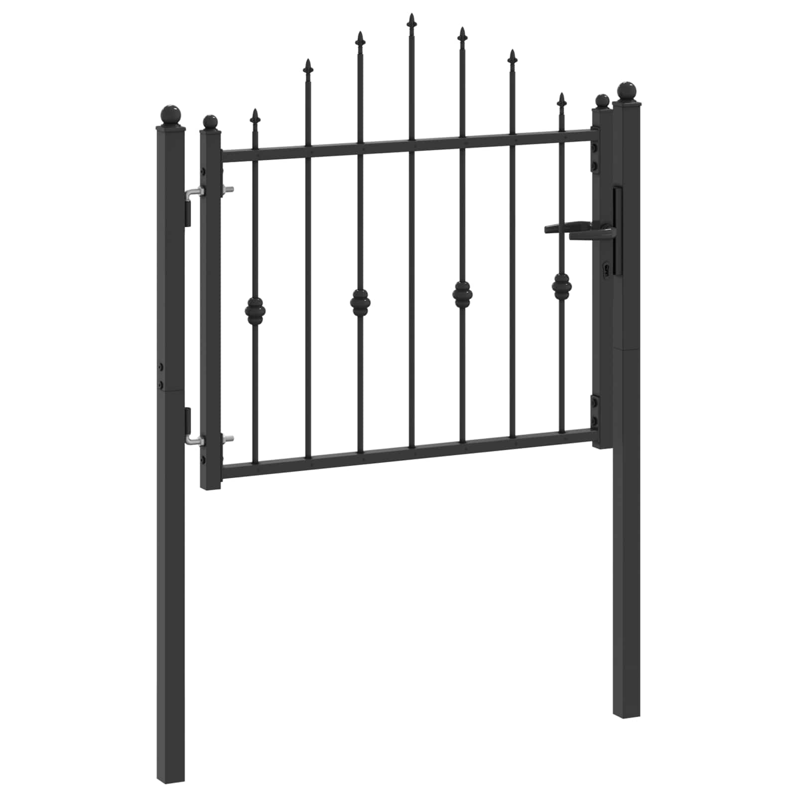 Hegnport HORST 100 x 75 cm Metal Sort Låses