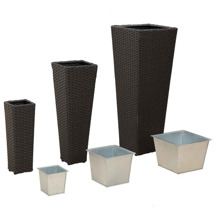 Udendørs Sæt 3 pcs Sort Metal