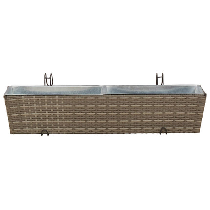 Gelænder 2 pcs 80 x 17 x 17 cm Metal