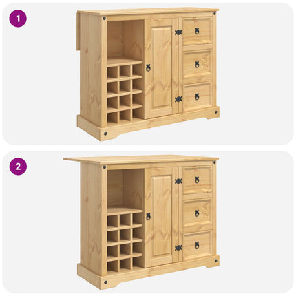 Køkkenopbevaring Honning Voks 112 x 70 x 91,5 cm Massiv fyr
