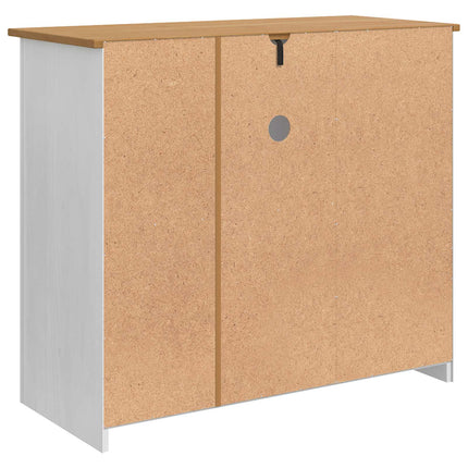 Mikroovn Skænk PANAMA Hvid og Honning Voks 99,5 x 44 x 86,5 cm