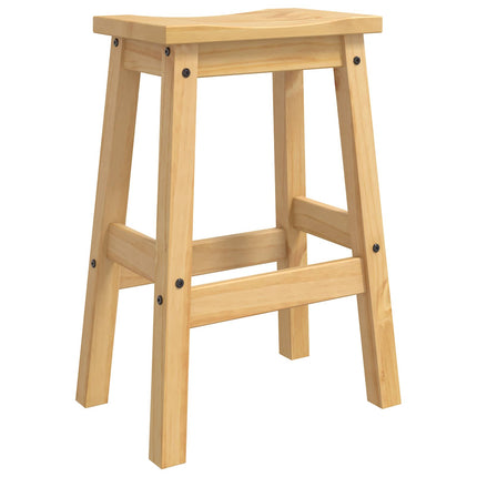 Barbænk 2 pcs Honning Voks 44 x 30 x 63 cm Massiv fyr