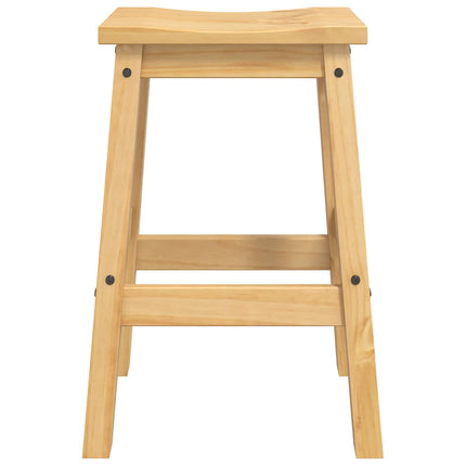 Barbænk 2 pcs Honning Voks 44 x 30 x 63 cm Massiv fyr