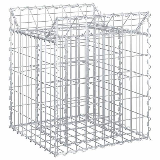 Gabion højbed Sølv
