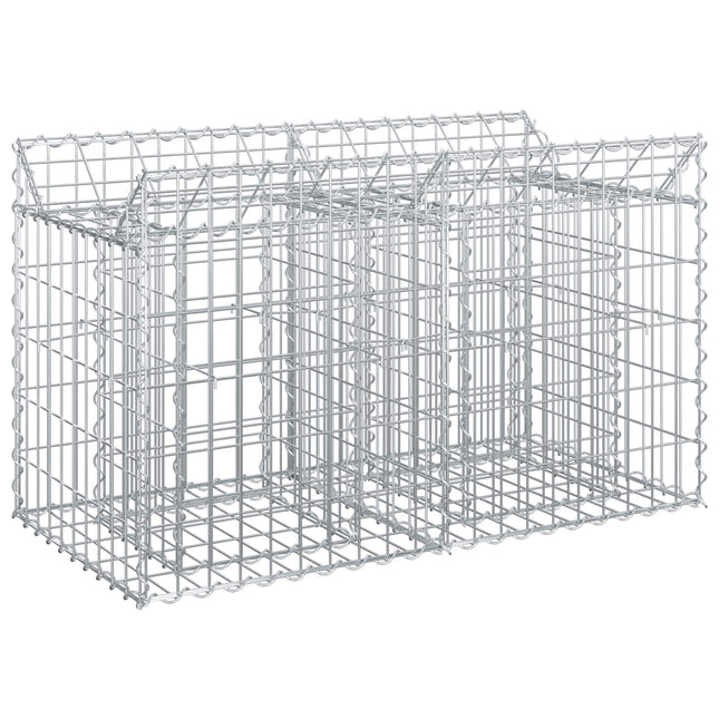 Gabion højbed Sølv