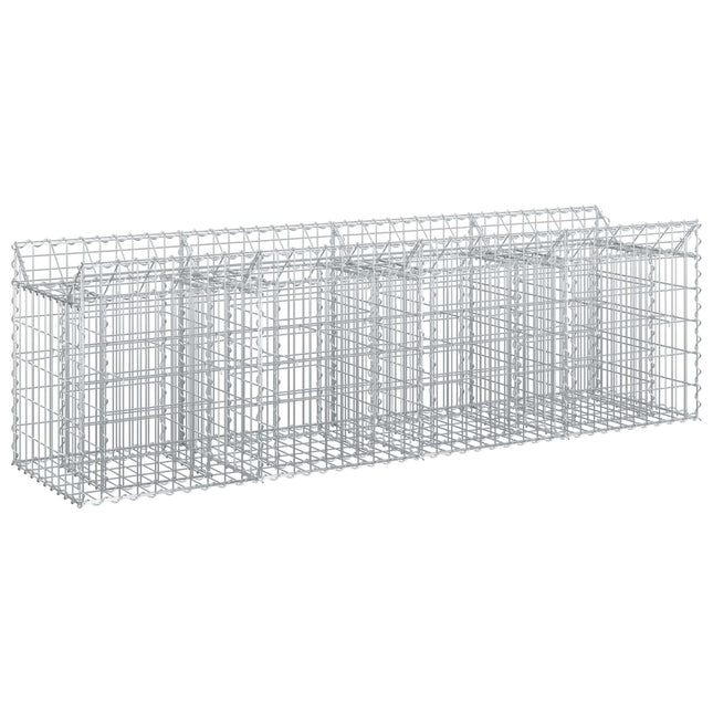 Gabion højbed Sølv